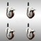 Service Caster 4 Inch 316SS Maroon Poly Swivel 7/8 Inch Expanding Stem Caster Set Lock Brake SCC-SS316TTLEX20S414-PPUB-MRN-78-4 - alternate 1